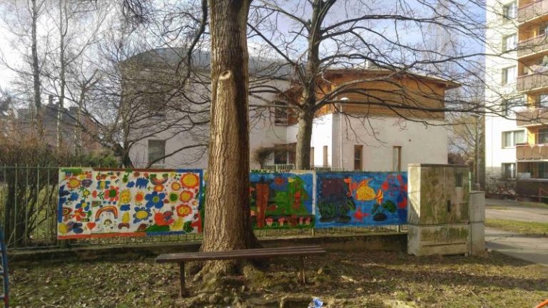 Děti z MŠ Naděje nakreslily pro Oázu pokoje krásné bannery
