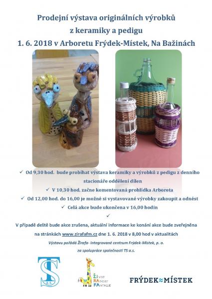 Prodejní výstava originálních výrobků z keramiky a pedigu