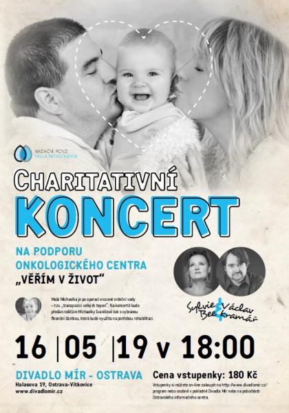 Pozvání na charitativní koncert zpěvačky Sylvie BEE a klavíristy Václava Kramáře