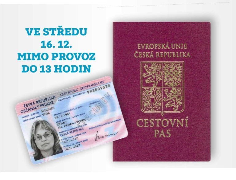 Ministerstvo vnitra – výpadek na síti přeruší vydávání občanek a pasů