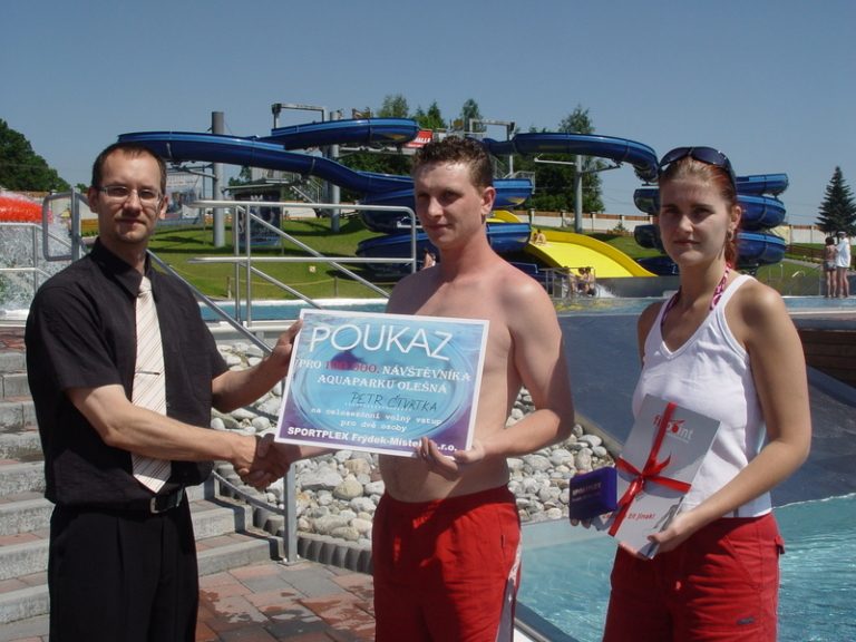 Aquapark navštívil 100 000. návštěvník